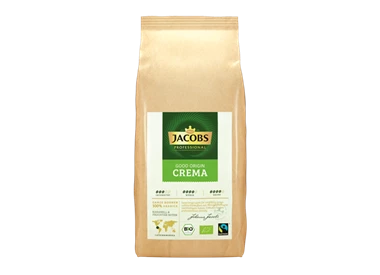 Abbildung des Packshots des Jacobs Professional Produkt Jacobs Good Origin Crema, 1kg Bohnenkaffee