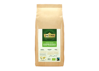 Abbildung des Packshots des Jacobs Professional Produkt Jacobs Good Origin Espresso, 1kg Bohnenkaffee