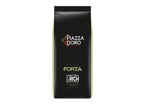 Abbildung des Packshots des Jacobs Professional Produkt Piazza D'ORO Forza, 1kg Bohnenkaffee