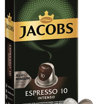 Abbildung des Packshots des Jacobs Professional Produkt Jacobs Espresso 10 Intenso, 10 Kapseln