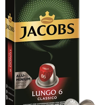Abbildung des Packshots des Jacobs Professional Produkt Jacobs Lungo 6 Classico, 10 Kapseln