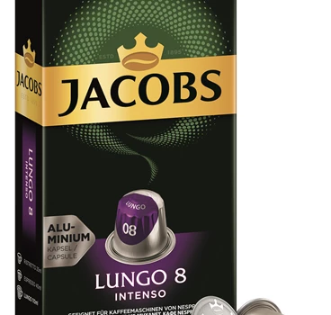 Abbildung des Packshots des Jacobs Professional Produkt Jacobs Lungo 8 Intenso, 10 Kapseln