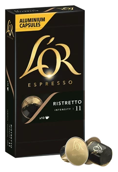 Abbildung des Packshots des Jacobs Professional Produkt L'OR Ristretto 11, 10 Kapseln