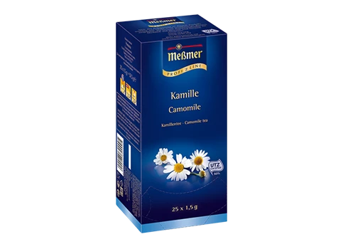 Abbildung des Packshots des Jacobs Professional Produkt Meßmer Kamille, Kamillentee, 6 Packungen à 25 Beutel