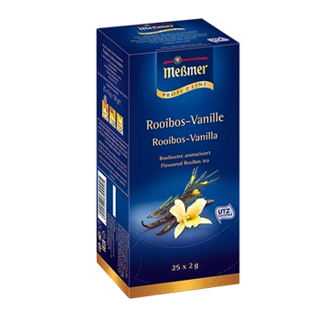 Abbildung des Packshots des Jacobs Professional Produkt Meßmer Rooibos Vanille, Rooibos Tee, 6 Packungen à 25 Beutel