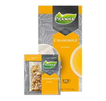 Abbildung des Packshots des Jacobs Professional Produkt Pickwick Chamomile, Kamillentee, 3 Packungen à 25 Beutel