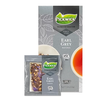 Abbildung des Packshots des Jacobs Professional Produkt Pickwick Earl Grey, Schwarzer Tee, 3 Packungen à 25 Beutel