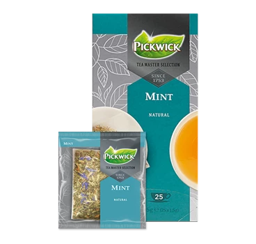 Abbildung des Packshots des Jacobs Professional Produkt Pickwick Mint, Pfefferminztee, 3 Packungen à 25 Beutel