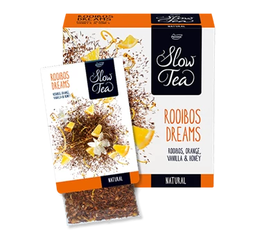 Abbildung des Packshots des Jacobs Professional Produkt Slow Tea Rooibos Dreams, Rooibos Tee, 3 Packungen à 25 Beutel