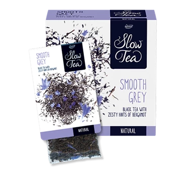 Abbildung des Packshots des Jacobs Professional Produkt Slow Tea Smooth Grey, Schwarzer Tee, 3 Packungen à 25 Beutel