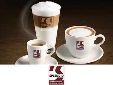 Splendid Kaffeetassen und Logo