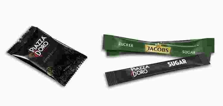 Abbildung von Zuckersticks und Keksen von Jacobs